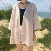 Κομψή γυναικεία ζακέτα  με 3/4 μανίκια, σε ευρύ σχέδιο και σε δύο χρώματα