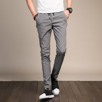 Мъжки спортно-елегантен дълъг панталон - 2 цвята