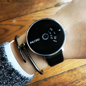 Κομψό ανδρικό ρολόι με ενδιαφέρον σχέδιο