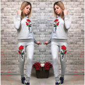 Μοντέρνο αθλητικό σύνολο για  σύγχρονες γυναίκες με όμορφα κεντήματα