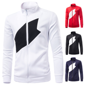 Ανδρικό ανδρικό φούτερ αθλήματος με κολάρο πόλο σε διάφορα χρώματα, κατάλληλη για καθημερινή ζωή