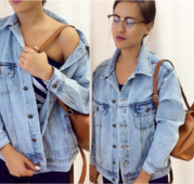 Актуално дамско дънково яке в ретро стил