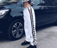 Καθημερινό γυναικείο  παντελόνι με  κορδόνια 