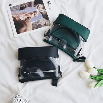 Много стилна и модерна дамска чанта с метална дръжка в три цвята