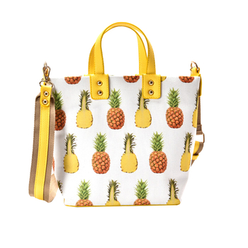 Γυναικεία τσάντα με διακόσμηση φρούτων σε δύο μοντέλα