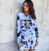 Γυναικείο αθλητικό κομψό φόρεμα με μακρύ μανίκι 