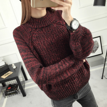 Ζεστό γυναικείο πουλόβερ σε ευρύ σχέδιο  και σε τέσσερα χρώματα
