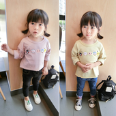 Γλυκό μπλουζάκι για κορίτσια σε ροζ και κίτρινο