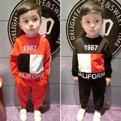 Παιδικό σετ  για αγόρια σε μαύρο και κόκκινο χρώμα, κατάλληλη για τη  καθημερινή ζωή