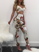 Γυναικείο λόσωμο με μοτίβο λουλουδιών, τύπου Slim