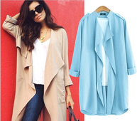 Αθλητικό κομψό γυναικείο παλτό με ευρύ στυλ, κατάλληλο για τη  καθημερινή ζωή