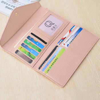 Много удобен дамски портфейл тип клъч в няколко различни цвята