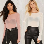 Κομψή γυναικεία  μπλούζα - διάτρητη, σε τρία χρώματα