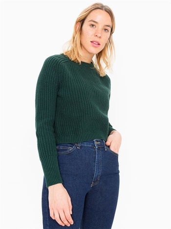 Стилен и къс дамски пуловер в много цветове