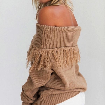 Μοναδικό γυναικείο πουλόβερ με μακριά μανίκια