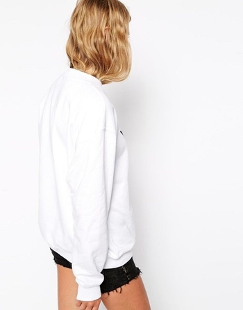 Γυναικεία casual λευκή μπλούζα με επιγραφή