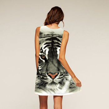 Дамска рокличка с 3D принт