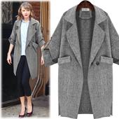 Μακρύ γυναικείο πουκάμισο με 3/4 μανίκια