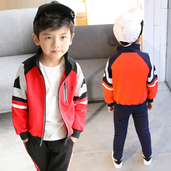 Детски анцуг за момчета - суичър и панталон, в два цвята