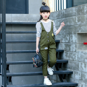 Κομψό παιδικό ολόσωμο για κορίτσια σε τρία χρώματα, τσέπες και εκτύπωση