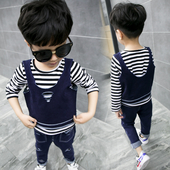 Κομψό παιδικό σετ για αγόρια τριών τεμαχίων