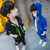 Όμορφη  παιδική φόρμα για αγόρια σε γκρι και μαύρο χρώμα