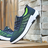 Αθλητικά και αναπνεύσιμα ανδρικά πάνινα παπούτσια σε τρία χρώματα