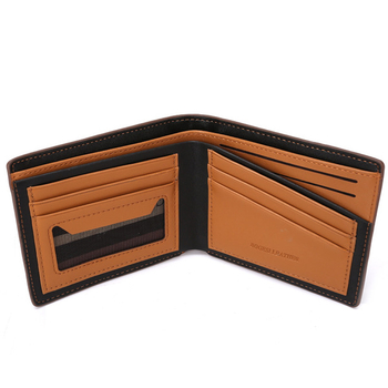 Κομψό ανδρικό πορτοφόλι σε δύο μοντέλα - εξαιρετικά λεπτό, σε καφέ και μαύρο