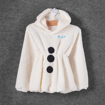 Παιδικό  παλτό για κορίτσια και αγόρια με τη μορφή ενός χιονάνθρωπου