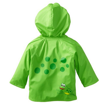 Γλυκό παιδικό μπουφάν για κορίτσια και αγόρια με διακόσμηση  σε πράσινο και κόκκινο χρώμα