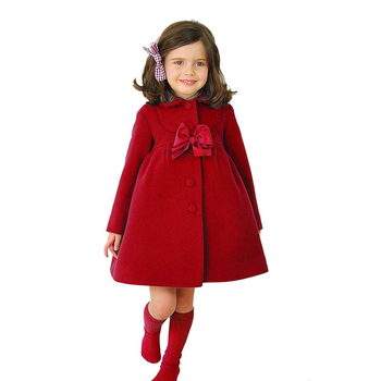 Κομψό και μακρύ παλτό για τα κορίτσια σε τρία χρώματα με κορδέλα