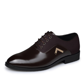 Официални мъжки обувки в кафяв и черен цвят