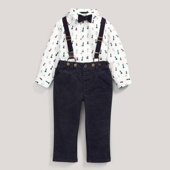 Γλυκό παιδικό σετ -παντελόνι με τιράντες + πουκάμισο
