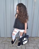 Κομψό παιδικό σετ για κορίτσια - κορμάκι και  τζιν