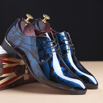 Интересен модел мъжки официални обувки в четири разцветки