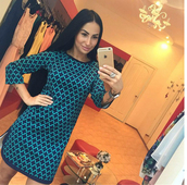 Όμορφο γυναικείο μακρυμάνικο  φόρεμα σε τρία χρώματα