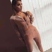 Много удобен дамски спортен екип от 2 части подходящи и за ежедневието