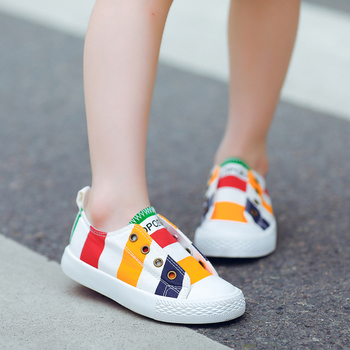 Παιδικά αθλητικά παπούτσια για κορίτσια και γυναίκες χωρίς κορδόνια σε δυο χρώματα
