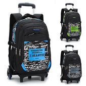 Παιδικό σακίδιο για αγόρια με μεταλλική λαβή και τροχούς σε διάφορα χρώματα