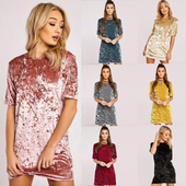 Γυναικεία μακριά μπλούζα με  μανίκι σε σχήμα πουκάμισου