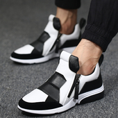 Κομψάαθλητικά ανδρικά παπούτσια  με φερμουάρ σε τρία χρώματα