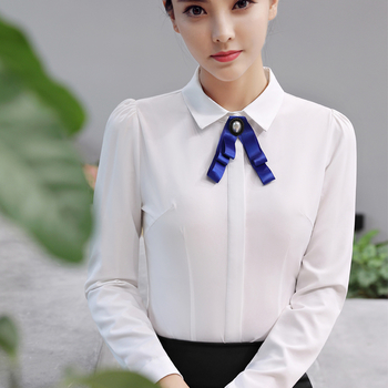 Πολύ κομψό και τυπικό λεπτό γυναικείο πουκάμισο με κούμπωμα πόλο - 2 χρώματα