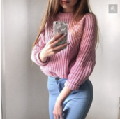 Γυναικείο καθημερινό πουλόβερ με κολάρο σε σχήμα O - 2 χρώματα