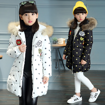Πολύ όμορφο χειμωνιάτικο μπουφάν για κορίτσια με κουκούλα  σε τρία χρώματα