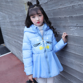 Γλυκό παιδικό μπουφάν για τα κορίτσια σε ενδιαφέρον μοντέλο με κουκούλα σε διάφορα χρώματα