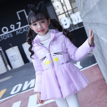 Сладко детско яке за момичета в интересен модел с качулка в няколко цвята