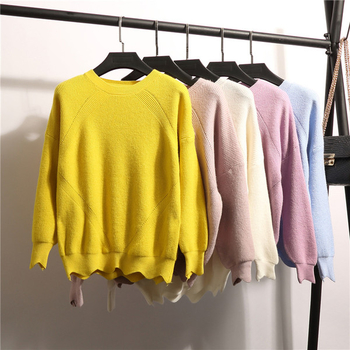 Ζεστό χειμωνιάτικο γυναικείο πουλόβερ σε απλό σχέδιο και σε πολλά χρώματα