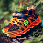 Πολύχρωμα αθλητικά  παπούτσια για αγόρια και κορίτσια με λουράκια βελκρό  και ανθεκτική σόλα