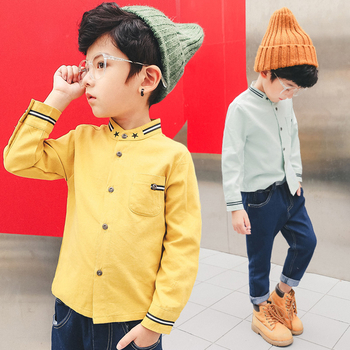  Κομψό παιδικό πουκάμισο για  αγόρια  σε τρία χρώματα