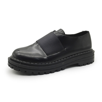 Елегантни ретро обувки за дамите с устойчива подметка в черен цвят